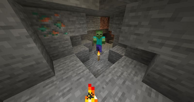 Torches to spawn proof (Image via Minecraft)