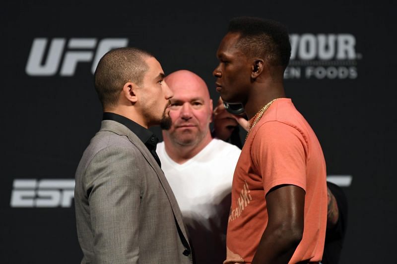 UFC middlweight champion Israel Adesanya and Robert Whittaker are on a collision course