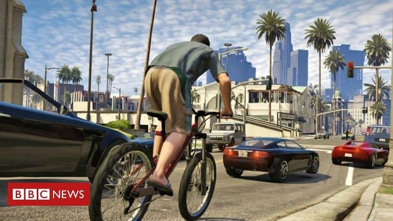 GTA 5 has a vast open-world (Image via BBC)