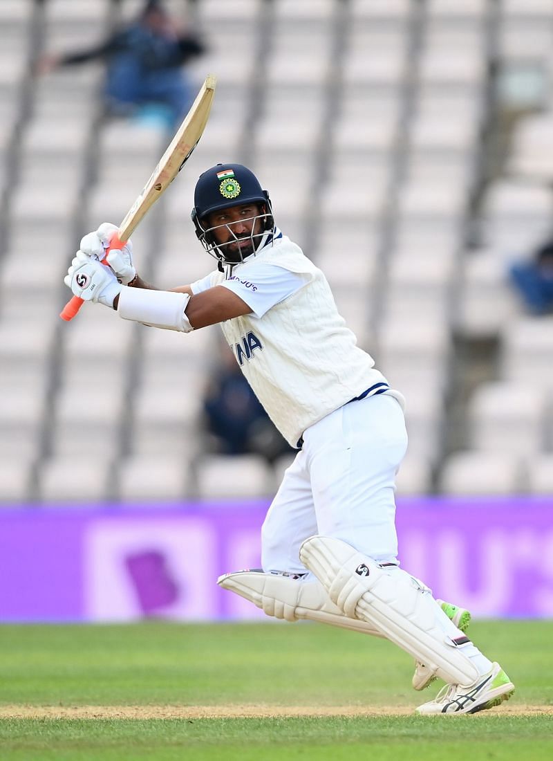 Cheteshwar Pujara in action agaist New Zealand in the WTC Final (Getty Images)