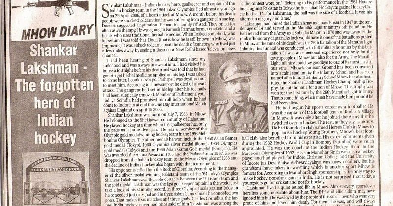 Honorary Captain Shankar Lakshman - One of India's most unsung heroes ever