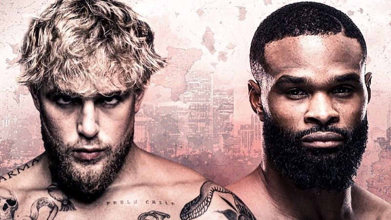 The highly-anticipated fight between Jake Paul and Tyron Woodley will be a 190-pound pro boxing bout in a 20 x 20 ring (Image via Showtime)