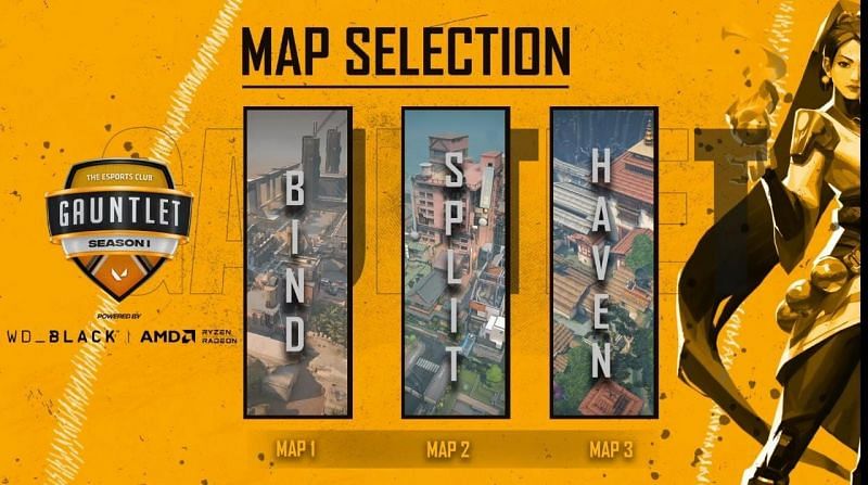 Velocity Gaming vs DirectGharPe Selected Maps (Image via YouTube/The Esports Club)