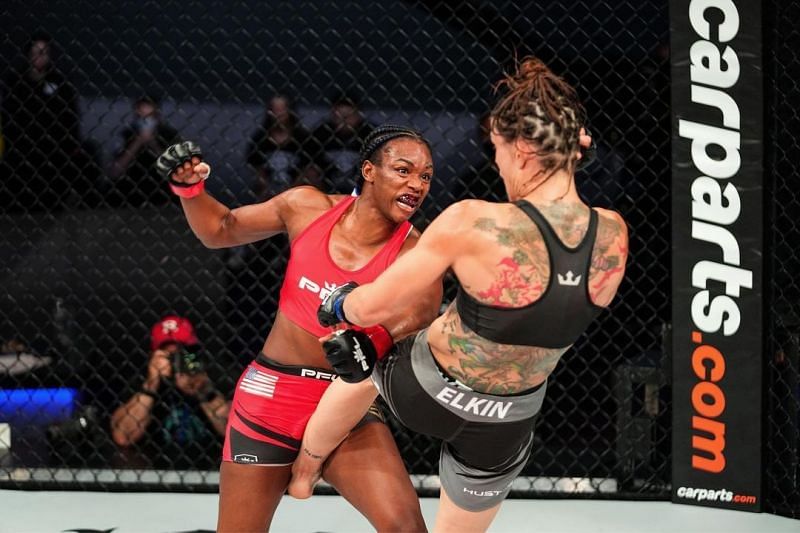 Claressa Shields earned a TKO win in her PFL debut