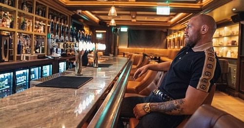 Conor McGregor in The Black Forge Inn. Image via Instagram @thenotoriousmma