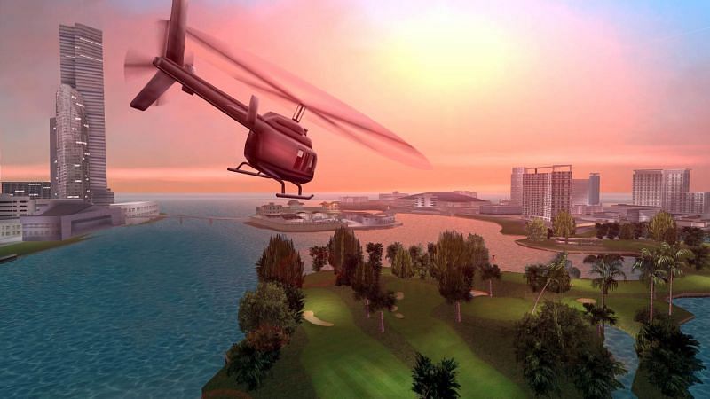A small map like Vice City is easy to explore (Image via Gamesload)