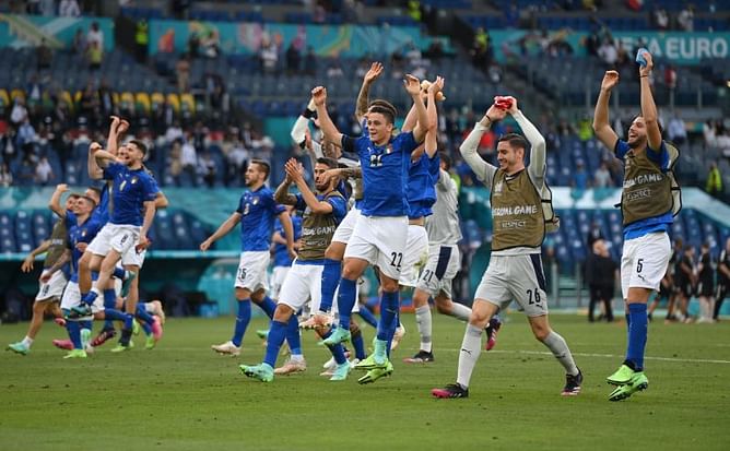 Euro 2020: Italy beat 10-men Wales to finish on top of Group A
