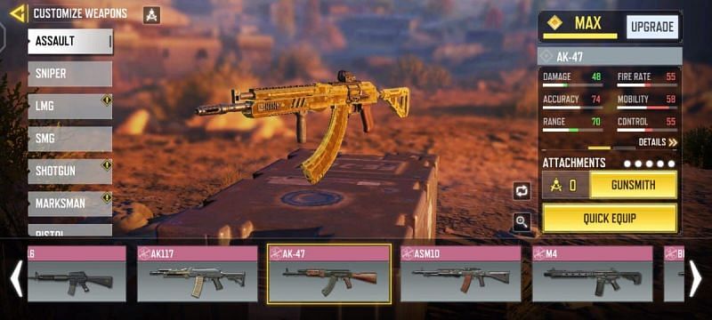 The AK-47 has been a good AR option since the beginning (Image via Activision)