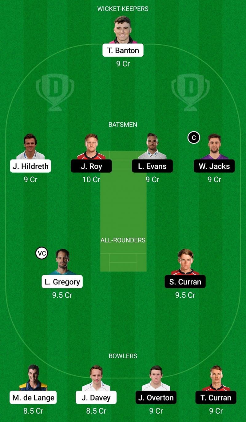 T20 Blast Dream11 Fantasy Suggestions (SOM vs SUR)