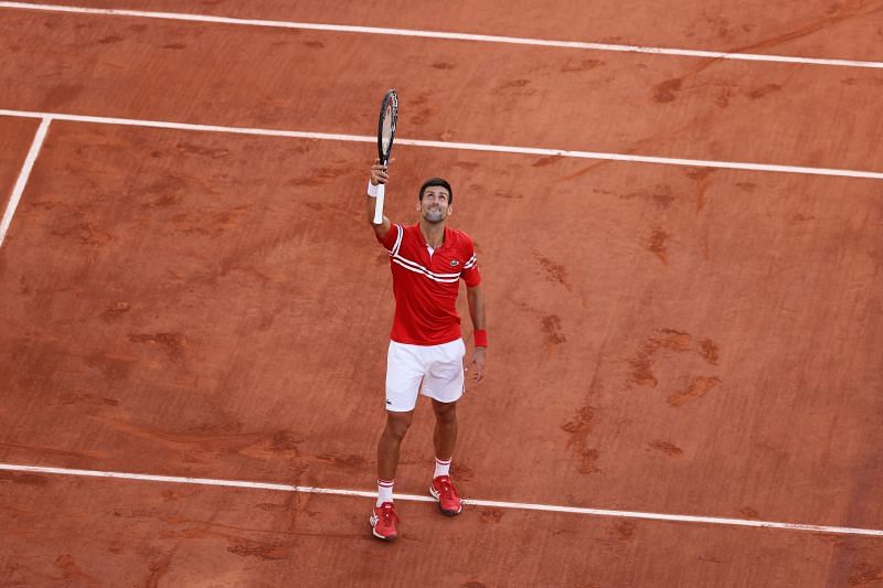 Novak Djokovic after winning Roland Garros 2021
