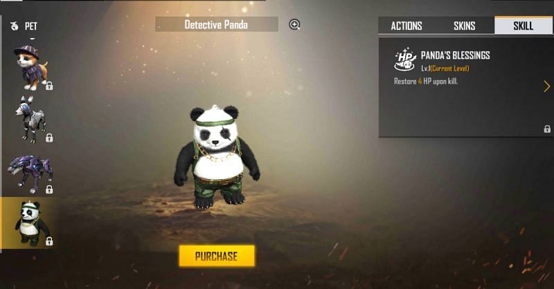 Detective Panda in Free Fire