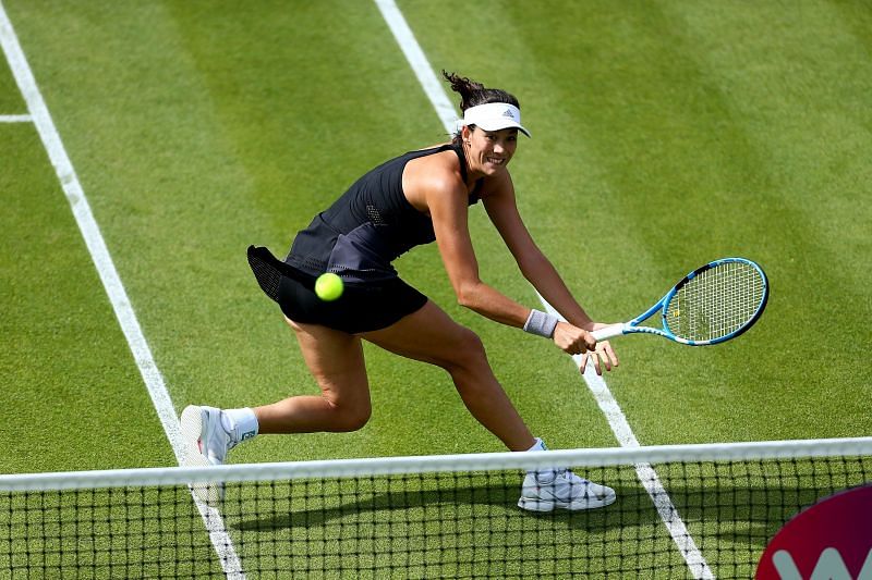 Muguruza suffered a thigh injury during the claycourt season.