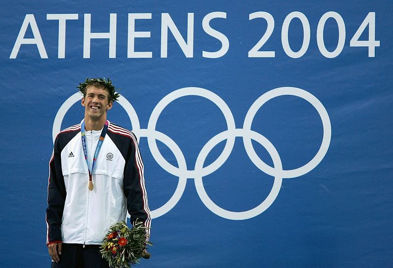 Michael Phelps at Athens Olympics 2004