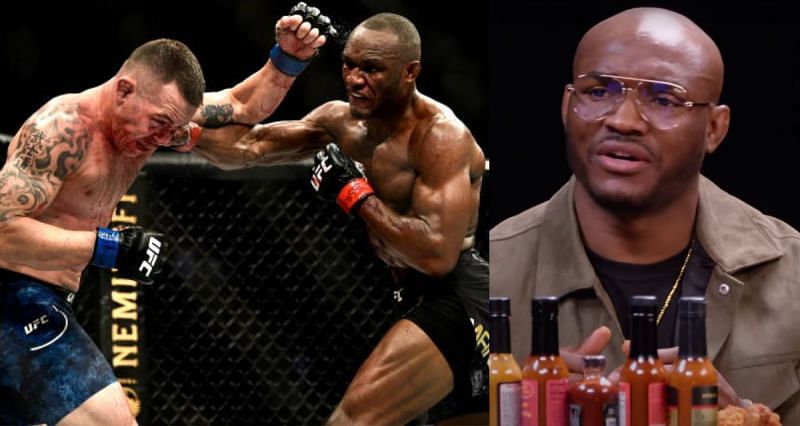 Kamaru Usman vs. Colby Covington at UFC 245. (Usman&#039;s image credit: First We Feast via YouTube).