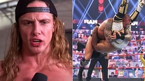 Riddle reacts to Randy Orton using his move on WWE RAW
