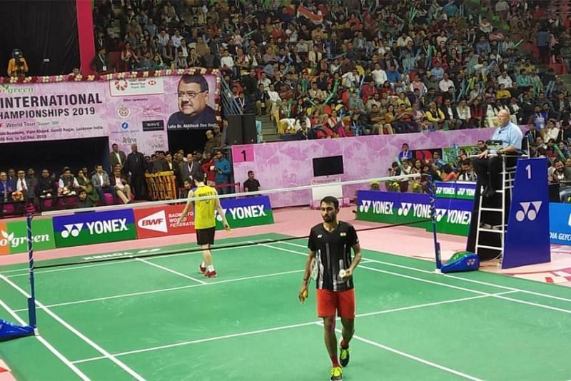 Sourabh Verma in action during the last Syed Modi tournament in Lucknow in 2019