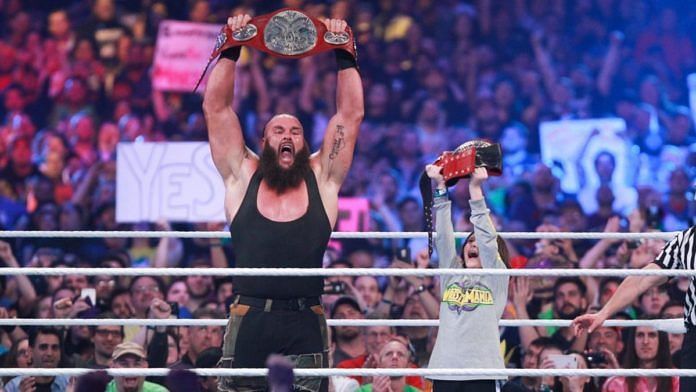 Braun Strowman and Nicholas won the RAW Tag Team Titles at WrestleMania 34