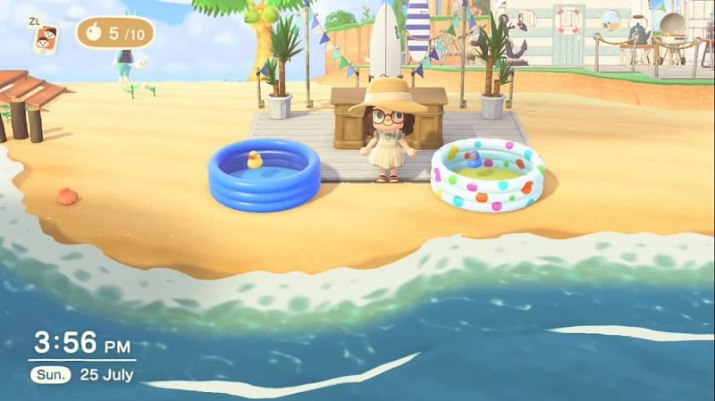 Use these summer items to spruce up your Animal Crossing island (Image via Fleurs Crossing)