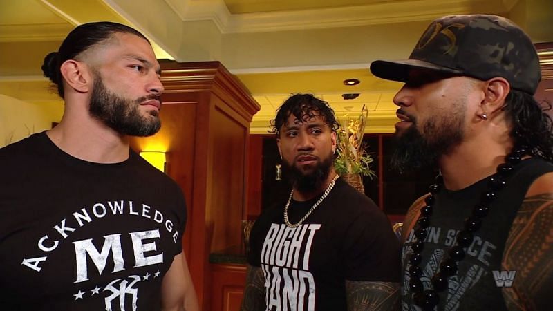Roman Reigns, Jimmy and Jey Uso in WWE