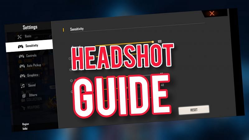Sharing the best guide to get the correct sensitivity settings for headshots in Free Fire (Image via Sportskeeda)