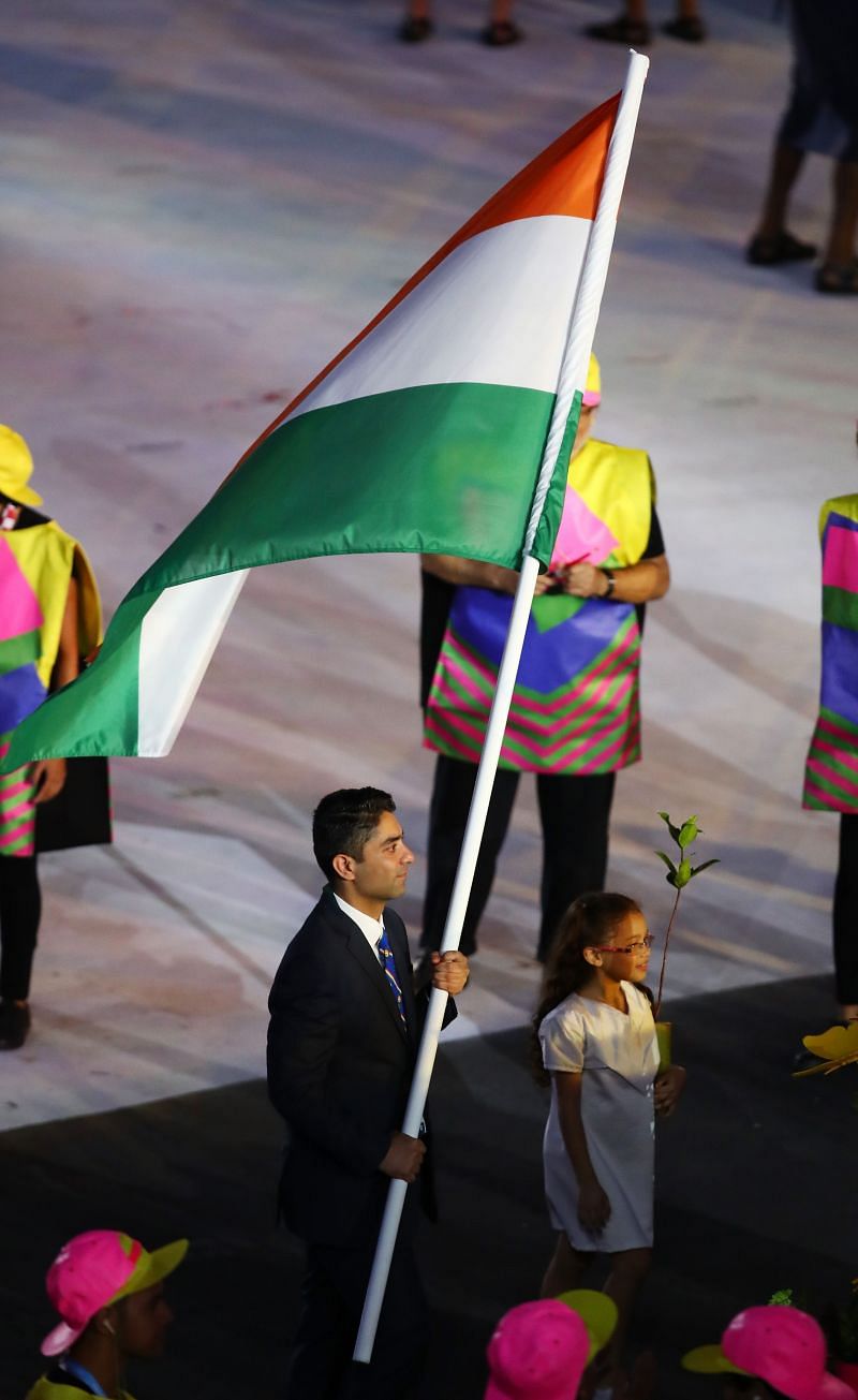 Abhinav Bindra at the Opening Ceremony Rio 2016 Olympic Games