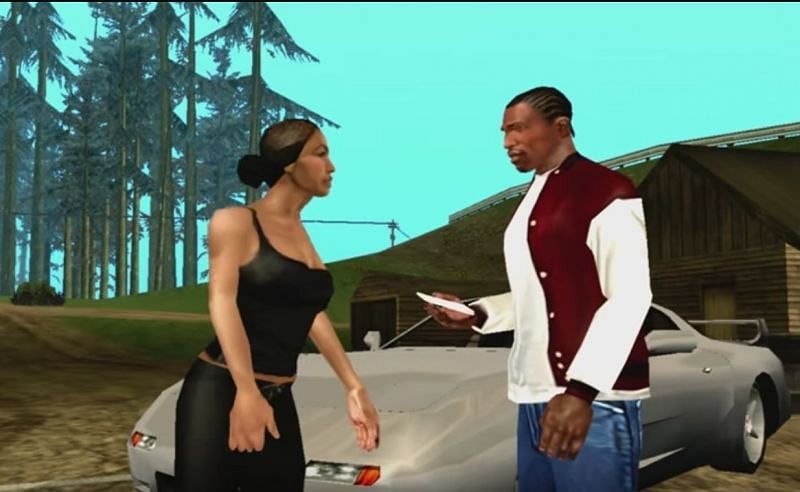 An example of an interesting dynamic involving CJ (Image via GTA Wiki)