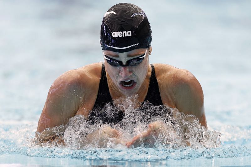 Madisyn Cox in action at the TYR Pro Swim Series in San Antonio