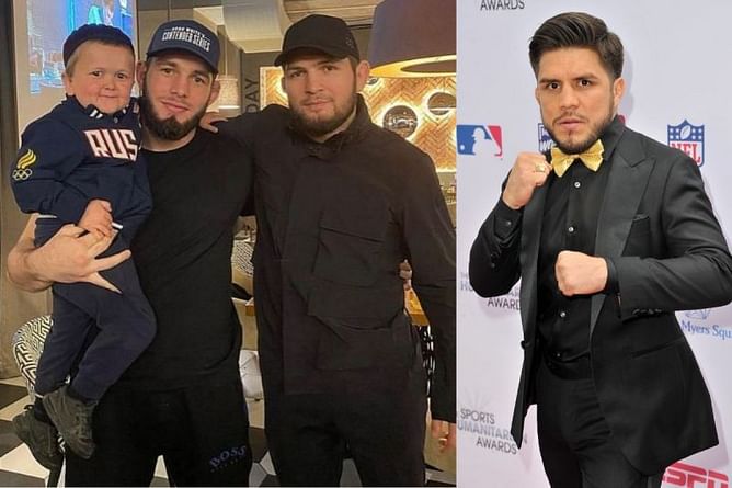 Hasbulla Magomedov posts a picture with Khabib Nurmagomedov and his UFC belt - and Henry Cejudo fires back!