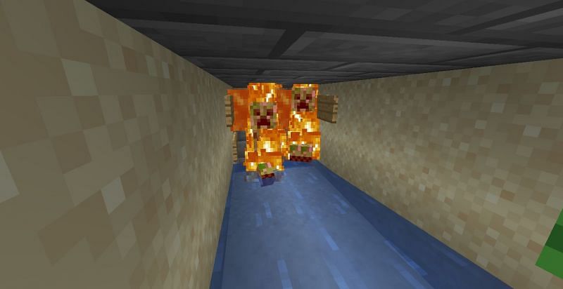 Creepers dying (Image via Minecraft)