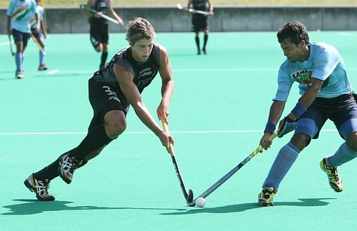 Former Indian captain Dilip Tirkey in action (file photo)