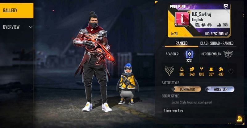 Helping Gamer&rsquo;s Free Fire details
