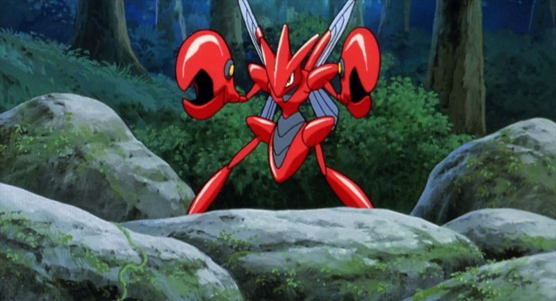 Scizor in the anime (Image via The Pokemon Company)