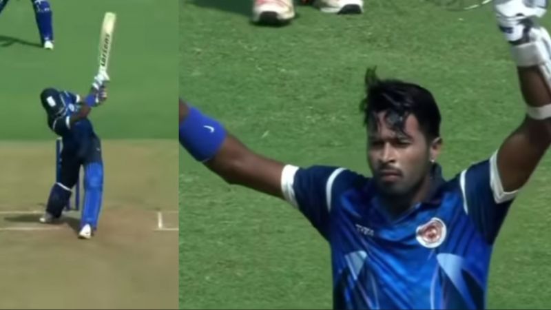 Hardik Pandya played a match-winning knock for Baroda in the 2015/16 Syed Mushtaq Ali Trophy.