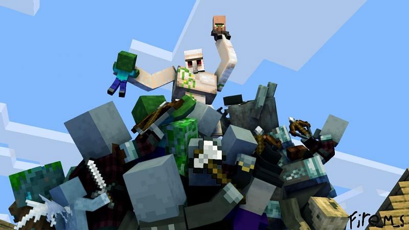 The true hero of the village in Minecraft (Image via u/fire-m-s on Reddit)