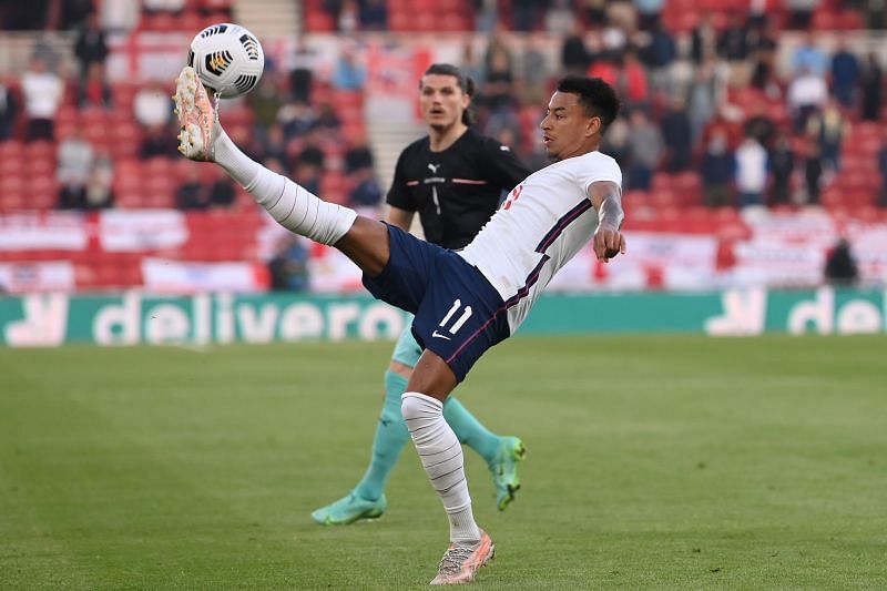 Lingard in action for England
