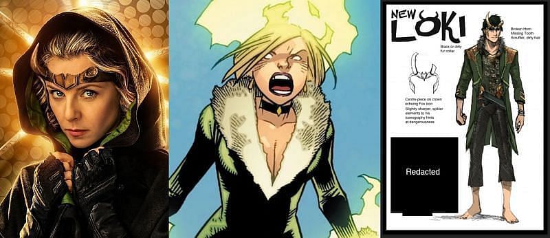 Sylvie Laufeydottir in MCU, Sylvie Hushton in Comics, Ikol Loki in comics. Image via: Disney+/Marvel