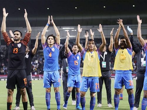 The Indian football team held Qatar to a goalless draw in the reverse fixture. (AIFF)