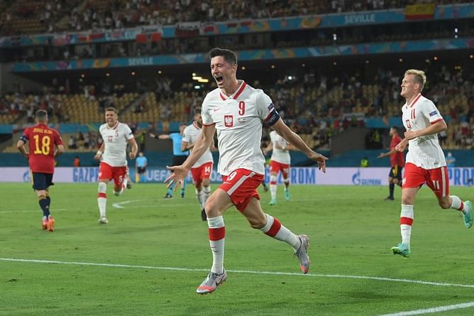 Euro 2020: Robert Lewandowski keeps Poland’s hopes alive after earning point against Spain