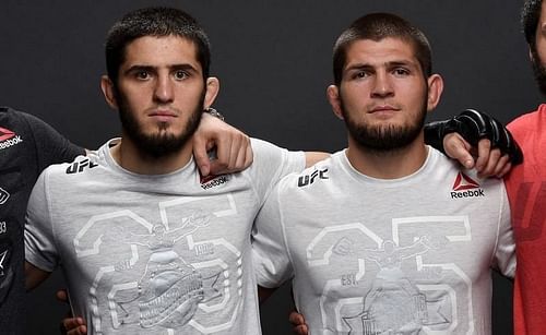 Islam Makhachev and Khabib Nurmagomedov