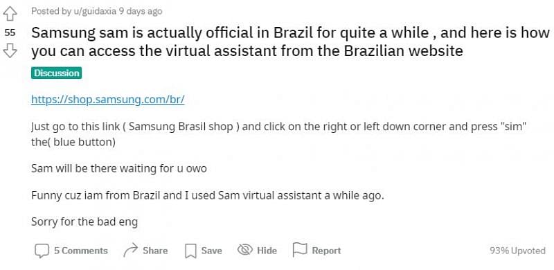 The Internet S Bizzare Obsession With Sam Samsung S New Virtual Assistant
