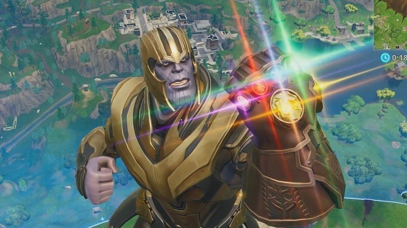 Thanos in Fortnite. Image via Fortnite INTEL