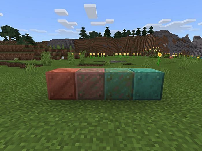 Different Copper Blocks Minecraft Texture Pack