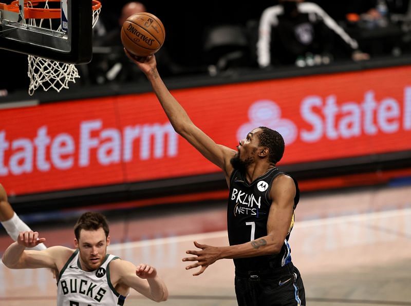 Kevin Durant played all the minutes in Game 5 and Game 7 of the series against the Milwaukee Bucks.