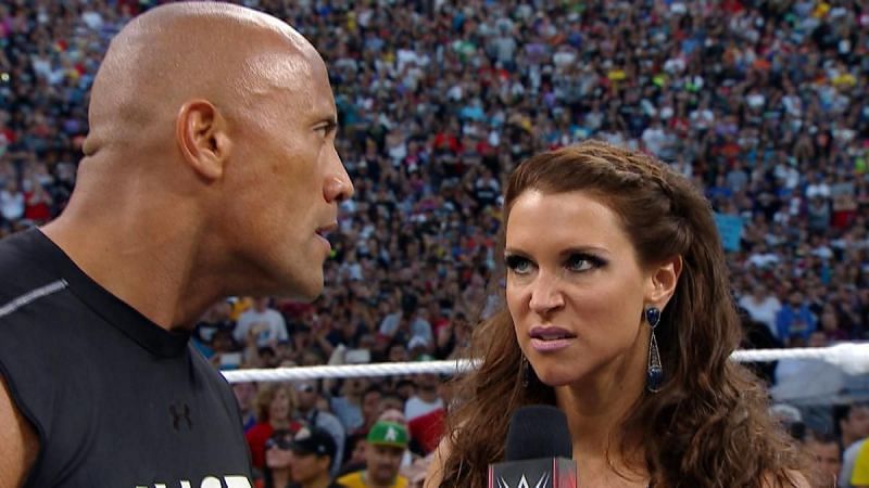 The Rock and Stephanie McMahon