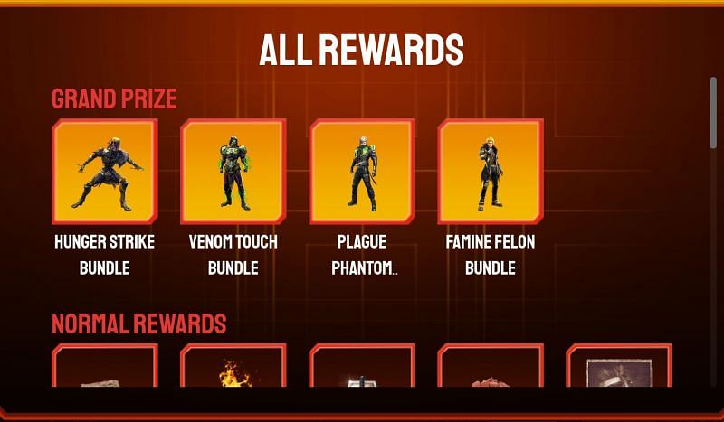 The prize pool includes numerous exclusive bundles