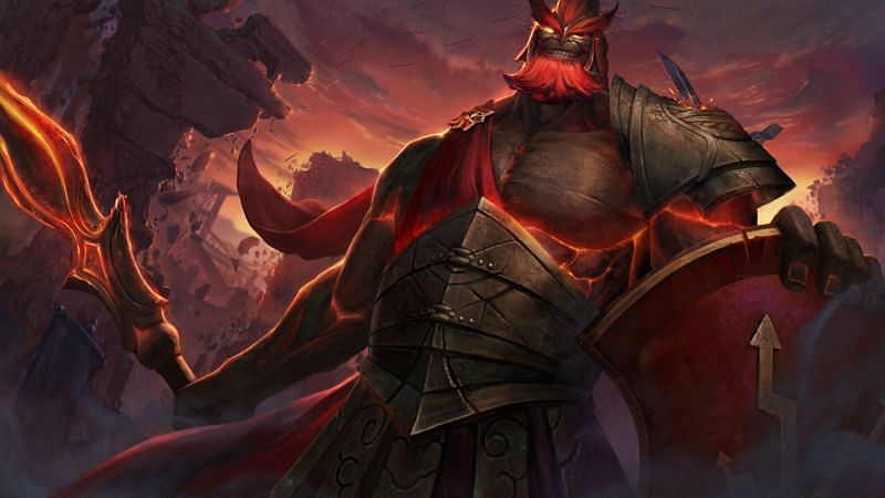 Mars comes online earlier than the average Dota 2 hero (Image via Valve)