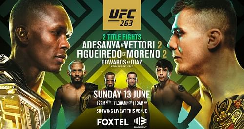 UFC 263: Official poster