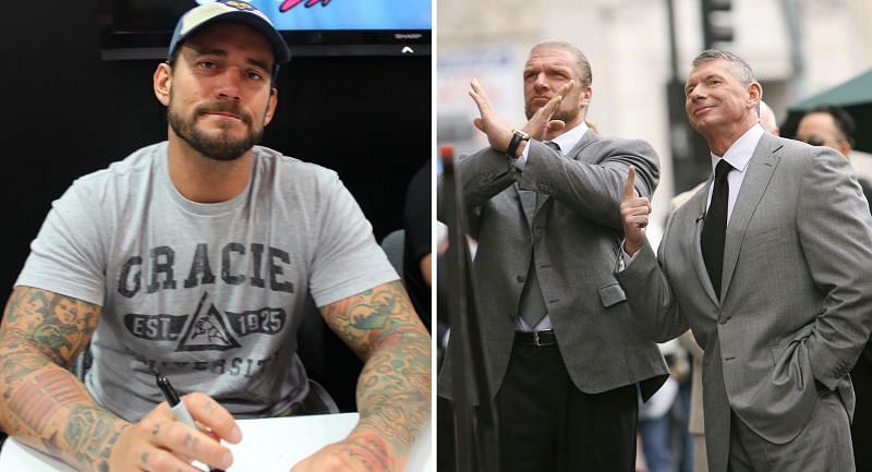 CM Punk; Triple H and Vince McMahon