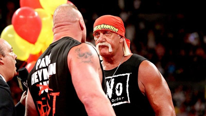 Hulk Hogan and Brock Lesnar