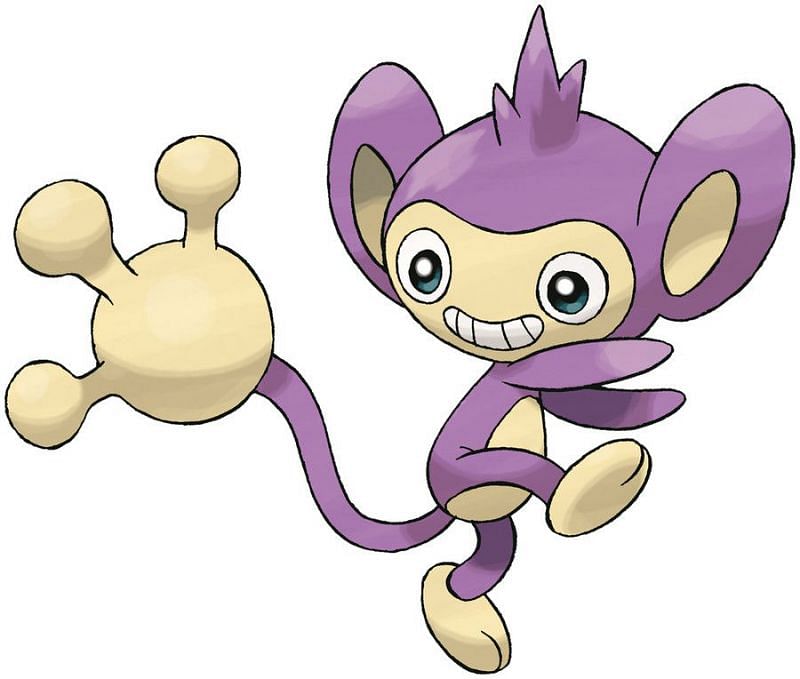 A non-shiny Aipom (Image via The Pokemon Company)